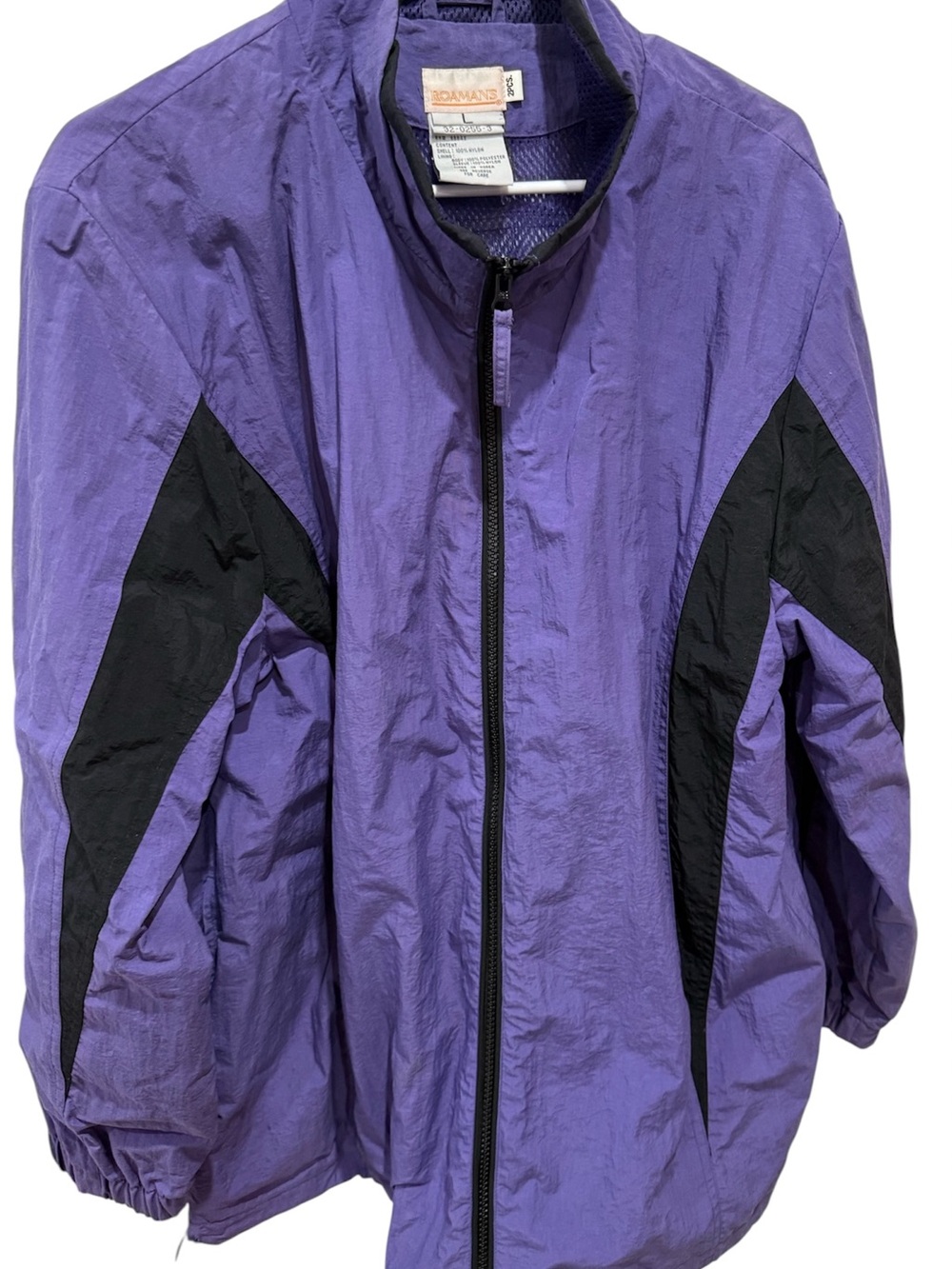 Adams Purple and Black Ski Windbreaker Jacket - Women's
